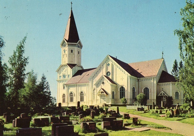 Postikortti Siikainen Kirkko.