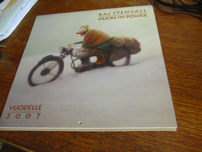 kaj stenvall seinäkalenteri 2007 ankka ankat vallassa käyttä