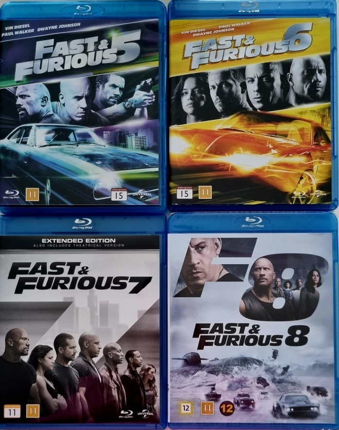 FAST & FURIOUS 5 - 8 BLU-RAY