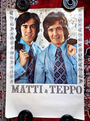 Matti ja Teppo vintage juliste 4 .1970-luvun alusta