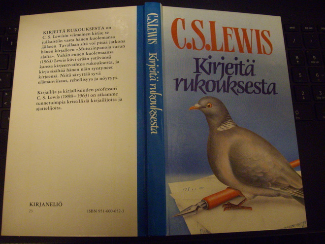 C. S. Lewis : Kirjeitä rukouksesta ( 1 p.1984) Sis.postikulu
