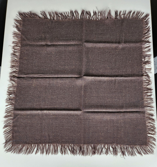 Vintage ruskea huivi 70 cm x 70 cm