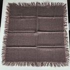 Vintage ruskea huivi 70 cm x 70 cm - pikkukuva 1