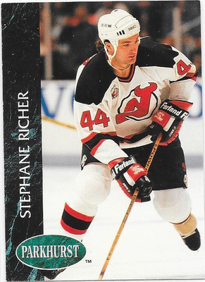 1992-93 Parkhurst #91 Stephane Richer New Jersey Devils
