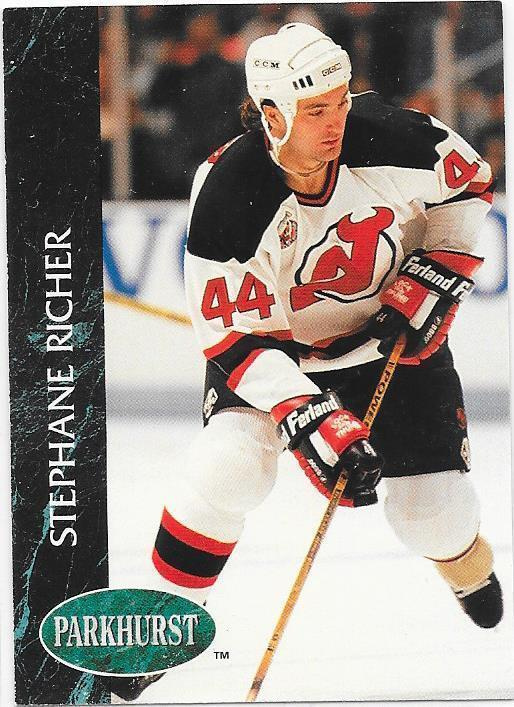 1992-93 Parkhurst #91 Stephane Richer New Jersey Devils