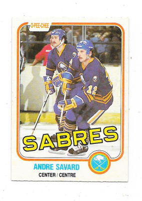 1981-82 OPC #24 Andre Savard , Buffalo Sabres
