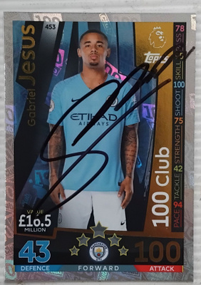 Gabriel Jesus ManchC signed