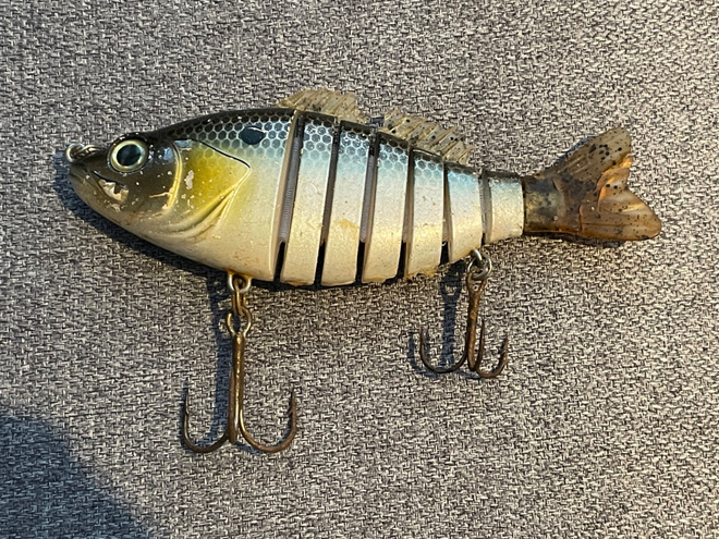7-osainen swimbait / haukiviehe (15 cm / 63 g)