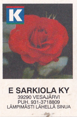Vesajärvi . E. Sarkiola Ky, 2/13