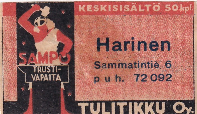 Harinen, Sammatintie 6  ,  Sampo   3/5