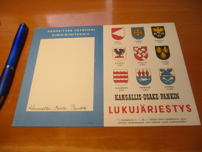 KOP lukujärjestys n 1963 *
