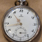 Omega hopeinen taskukello - pikkukuva 1