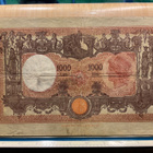 Mille Lire 24*14 cm ISO seteli Italiasta 1942 - 1943 - pikkukuva 2