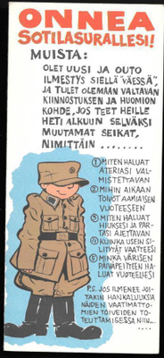 Onnea sotilasurallesi ....