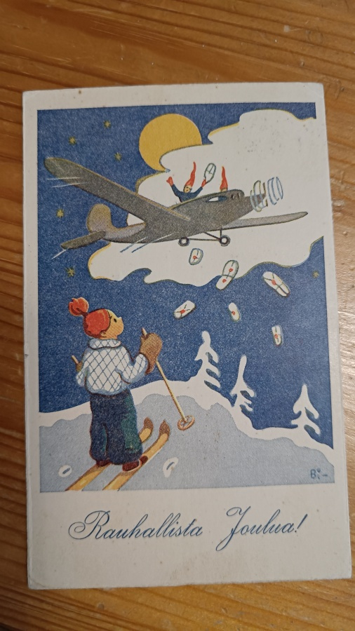 Joulukorttl tub merkillä