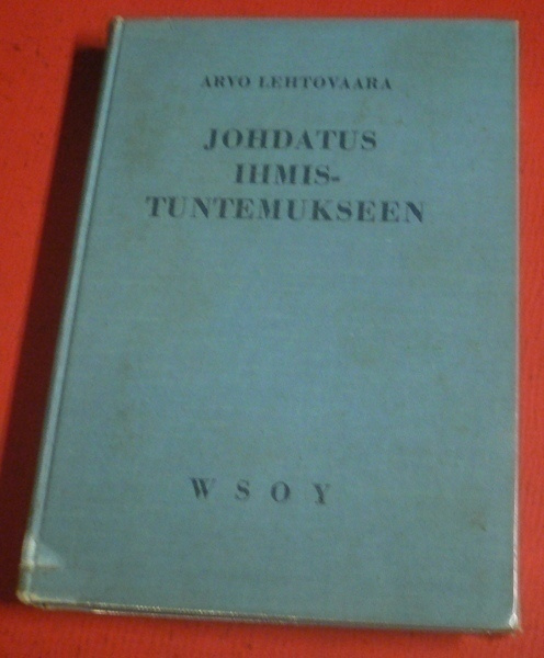 Arto Lehtovaara : Johdatus ihmistuntemukseen