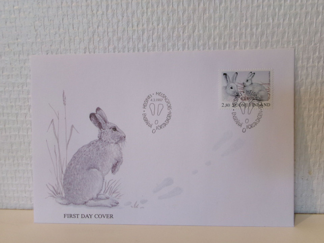 FDC- ensipäiväkuori - Jänis - 1997