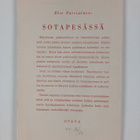 Else Parviainen : Sotapesässä : 3-näytöksinen näytelmä - pikkukuva 2