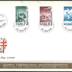 FDC 1951 Tuberkuloosi merkit LaPe 396 - 398 LOISTOT - pikkukuva 1