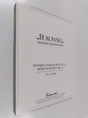 Syyshuutokauppa no 22 : 13.11.1988