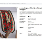 Saame 1800-luku poronsarvikoukku harvinaisista poronlängistä - pikkukuva 3