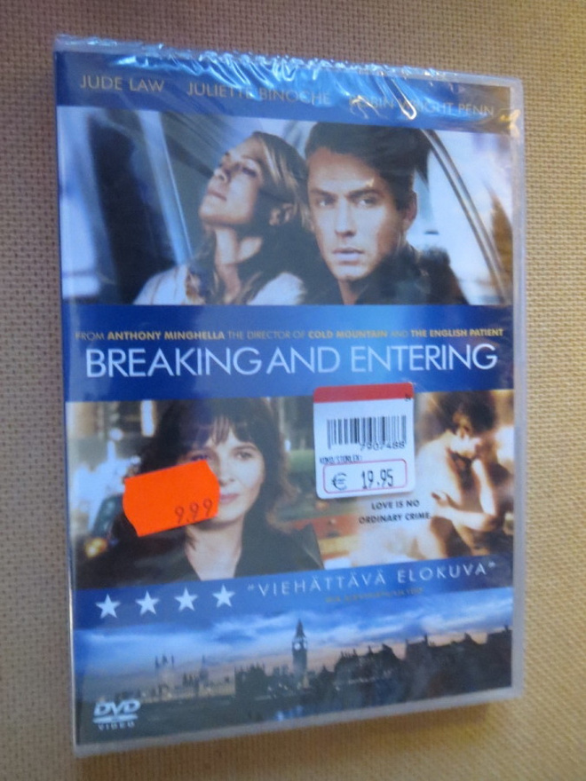 Anthony Minghella: Breaking and Entering (uusi) DVD