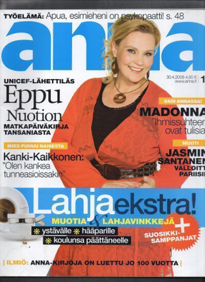 Anna n:o 18 2008 Eppu Nuotio.Madonna. Antti. Gwyneth. Jasmin