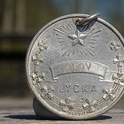 Hopeavärinen Onnen apila. Kaulakoru. Halkaisija - 20 mm. - pikkukuva 3