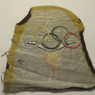 1952 Olympialaiset villakangasmerkki 11x11cm - pikkukuva 2