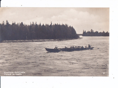VANHA postikortti Oulunjoki 1920-l