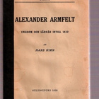 Alexander Armfelt: Ungdom & läroår intill 1832 - pikkukuva 2