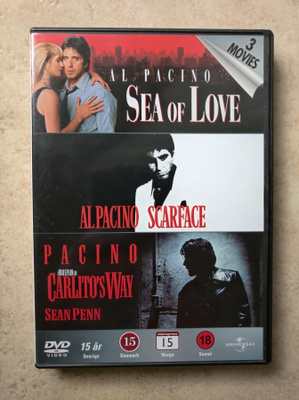 Sea of love (1989) Scarface (1983) Carlito´s way (1993), DVD