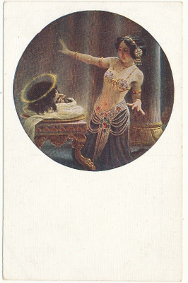 "SALOME" - vanha taidekortti