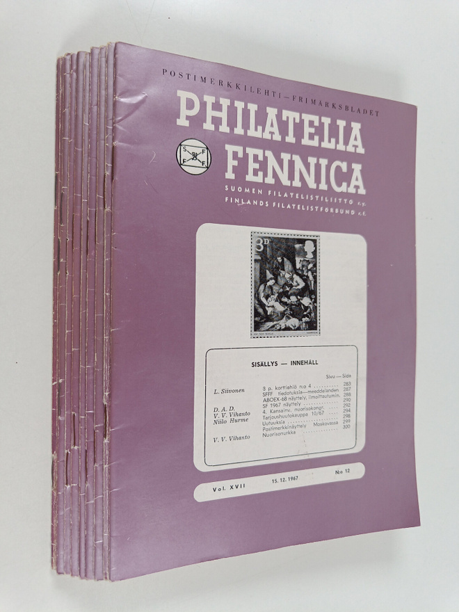 Philatelia Fennica vuosikerta 1967 (numerot 1-12)
