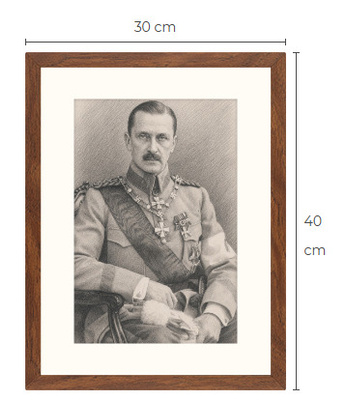 Uusi Mannerheim art print kehystetty 30 cm x 40 cm