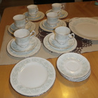 Paragon fine bone China England Peace Rose 2 teekuppia+tassi - pikkukuva 4