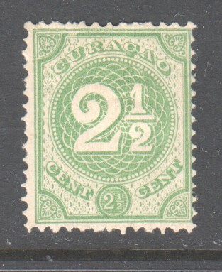 Curacao 1889 2½C vanhaa