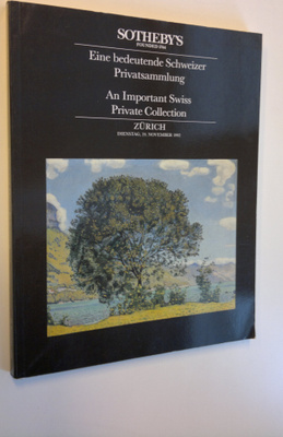Eine bedeutende Schweizer Privatsammlung : An important S...