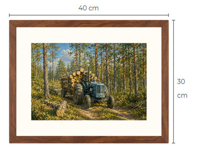Uusi Fordson traktori art print 30 cm x 40 cm
