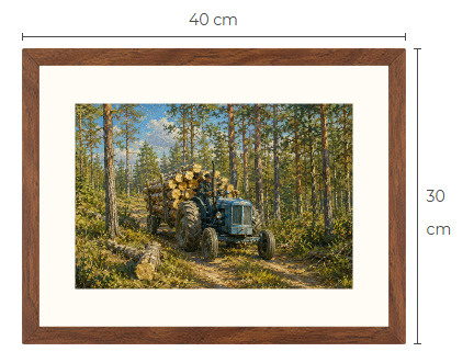 Uusi Fordson traktori art print 30 cm x 40 cm
