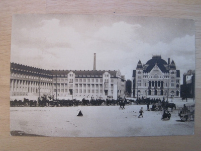 VANHA Postikortti Helsinki Rautatie Asema 1900-luku