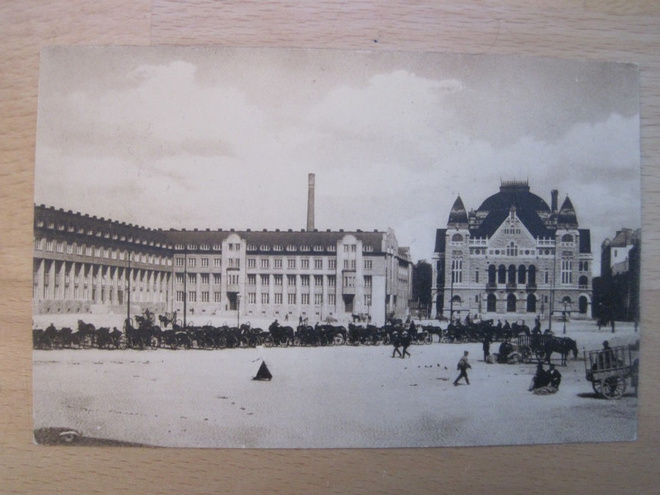 VANHA Postikortti Helsinki Rautatie Asema 1900-luku