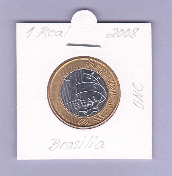 Brasilia 1 Real v.2008 UNC KM#652a