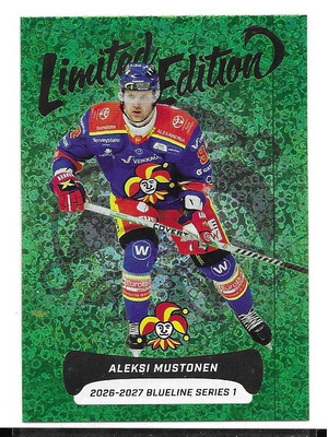 2026-27 Blueline Lim. Edition Green Aleksi Mustonen Jokerit