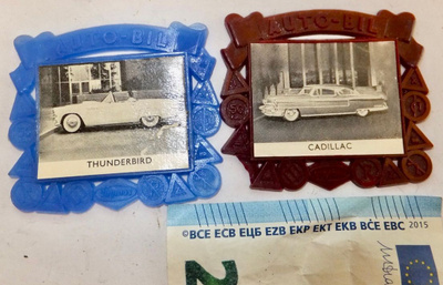 2 VANHAA Chymos Auto-Bil Cadillac Ford Thunderbird 1950-l