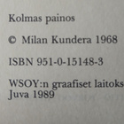 Milan Kundera - Naurattavien rakkauksien kirja (sid.) - pikkukuva 3