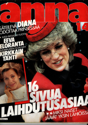 Anna n:o 14 1984 Nyt juhlitaan 40 vuotiasta Jussia. Diana. 