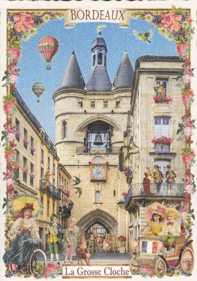 Bordeaux kellotorni (Tausendschön-kortti)