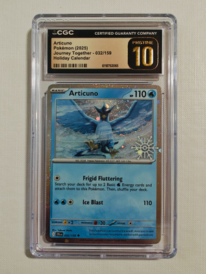 Articuno Holiday Calendar Promo CGC 10 Pristine