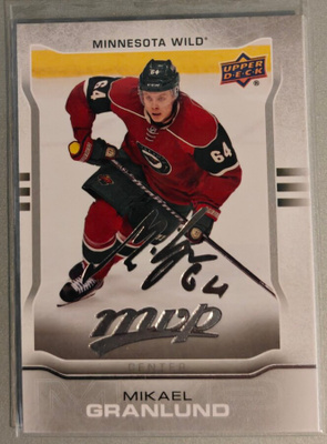 Mikael Granlund 2014-15 UD MVP Silver Script